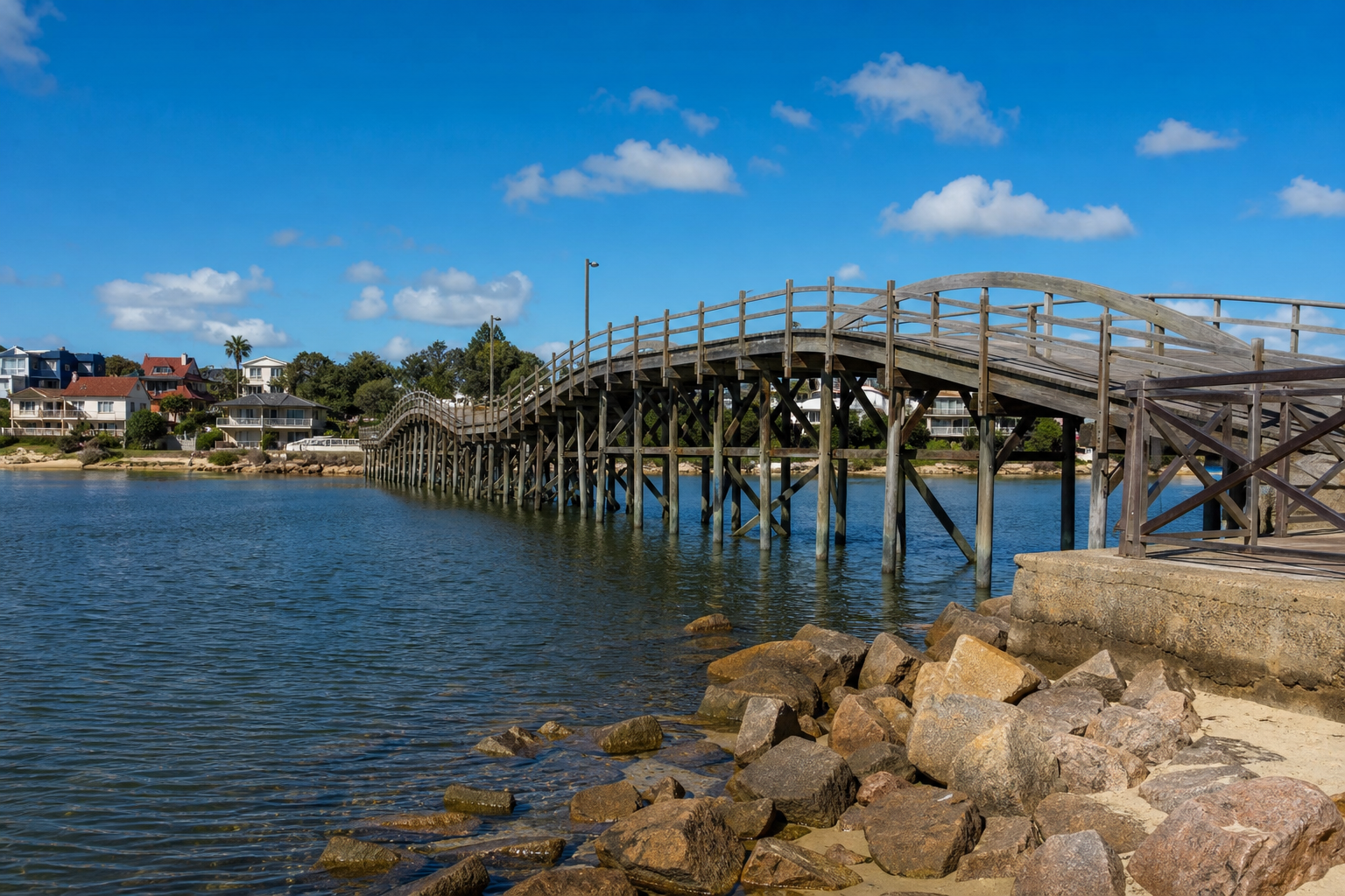Puente de madera de La Barra