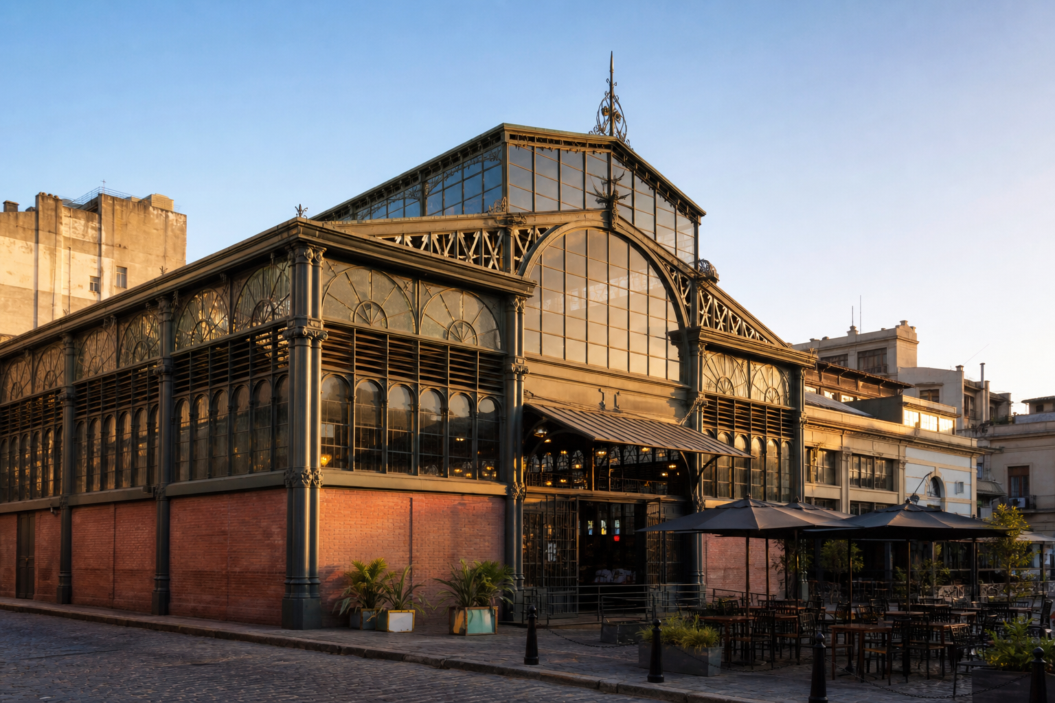 Fachada del Mercado del Puerto